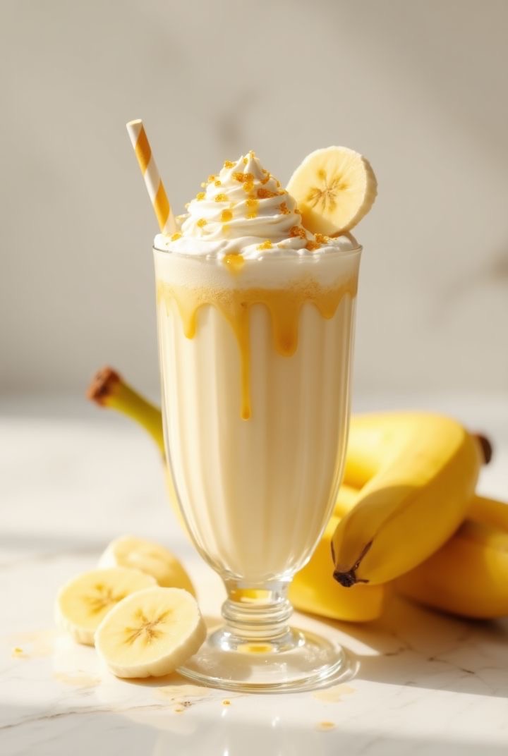 Creamy Banana Milkshake